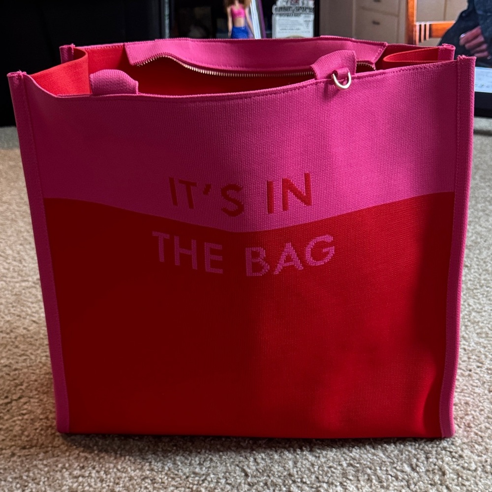 Kate Spade Vibrant Pink and Red Tote